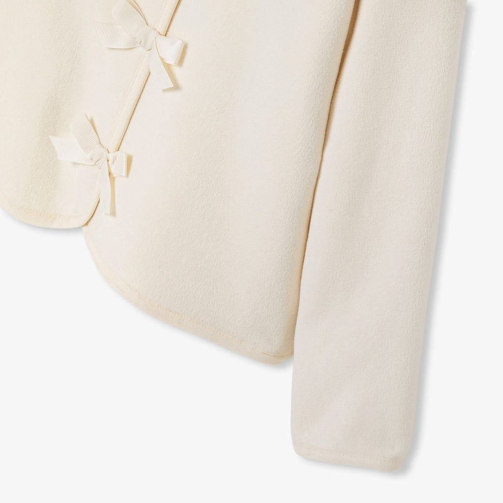 Girl fleece jacket - Jacadi Sweet White