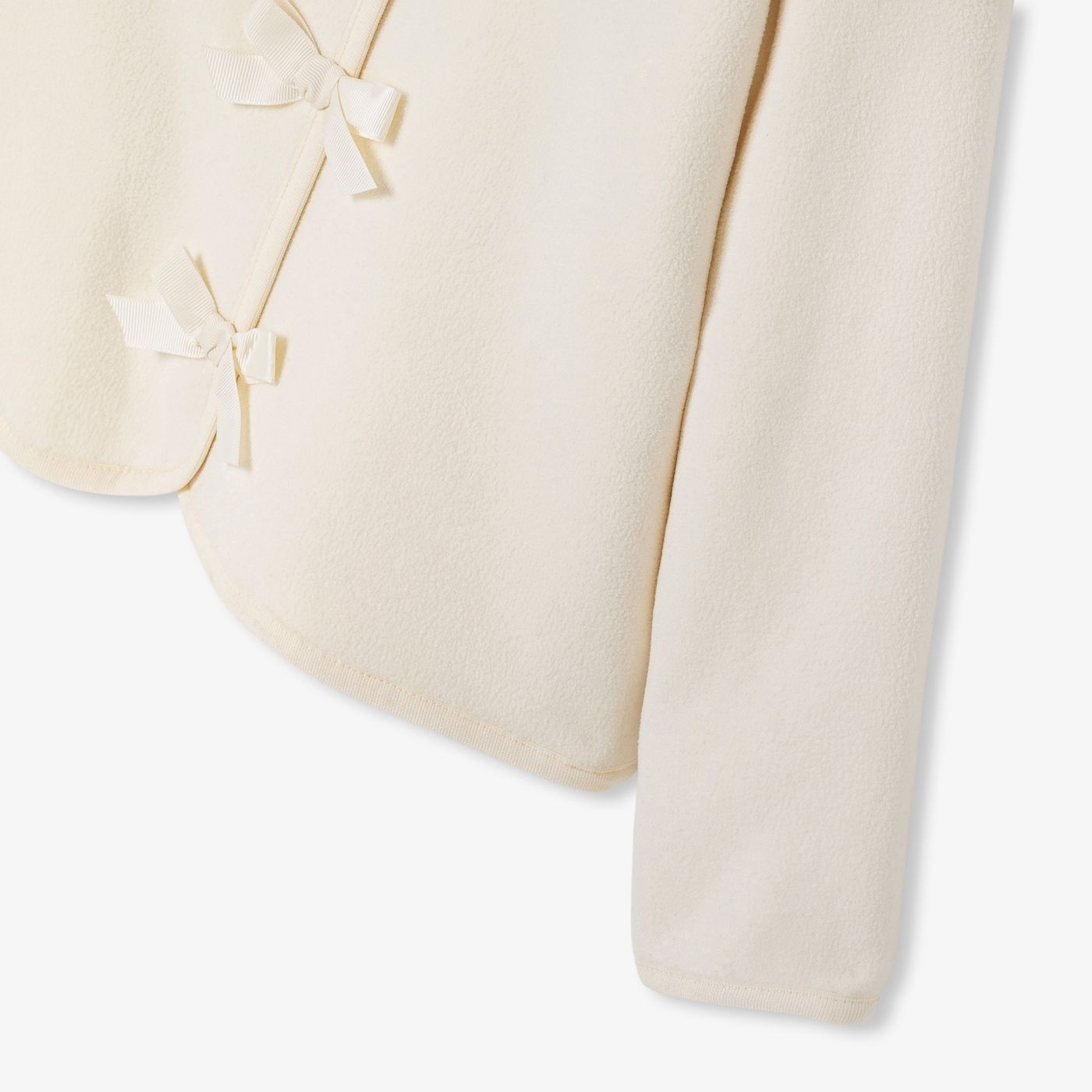Girl fleece jacket - Jacadi Sweet White
