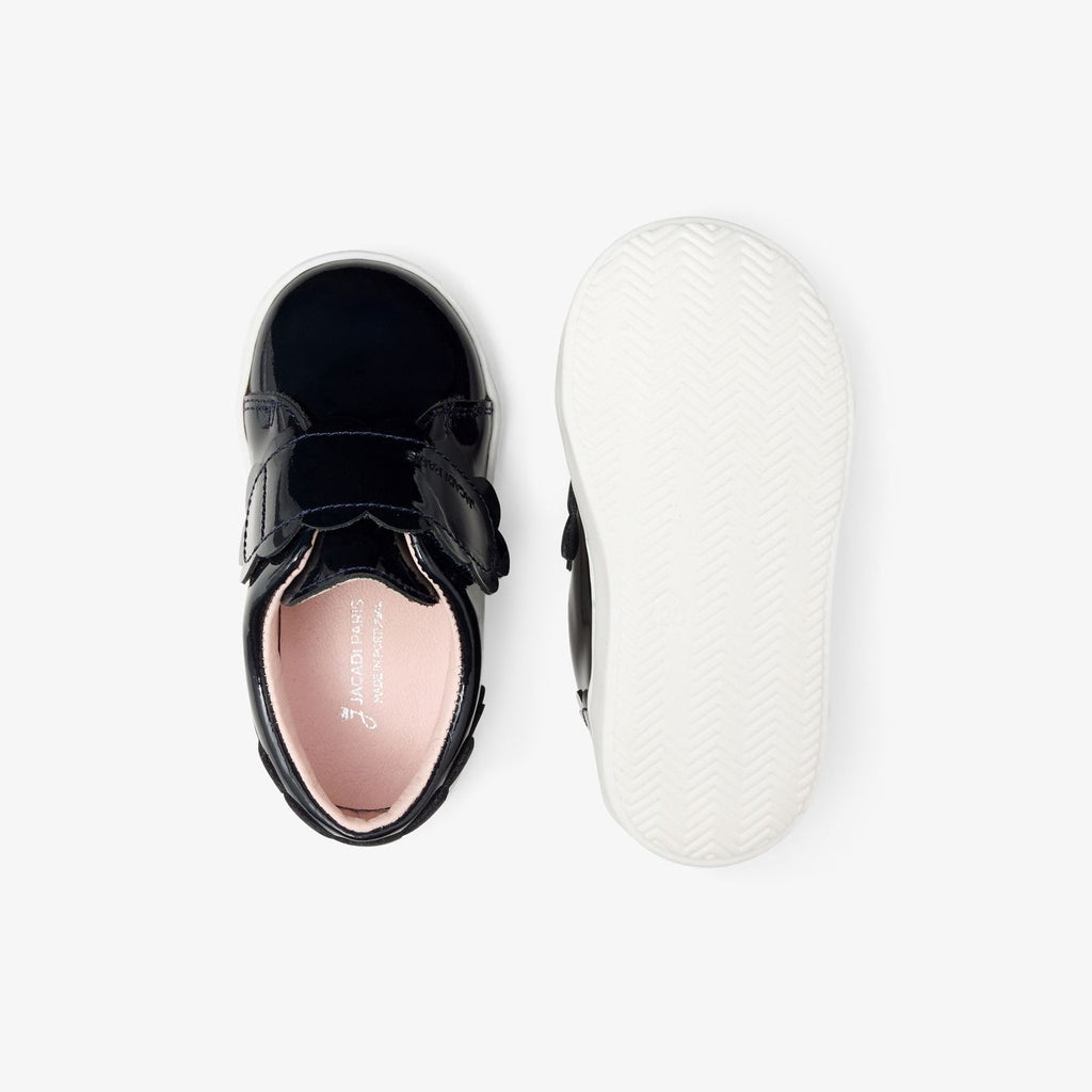 Shoes Tennis in Patent Leather For Baby Girl - Blu Navy Jacadi