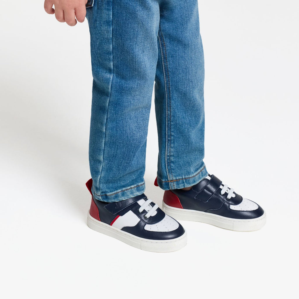 Baby boy sneakers - Navy Blue/Red