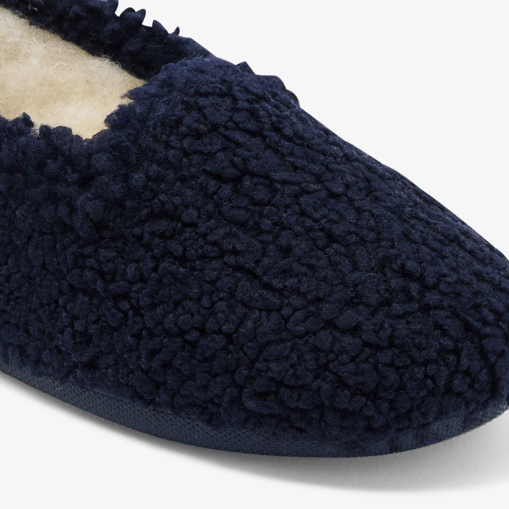 Boy faux fur slippers - Navy Blue Jacadi