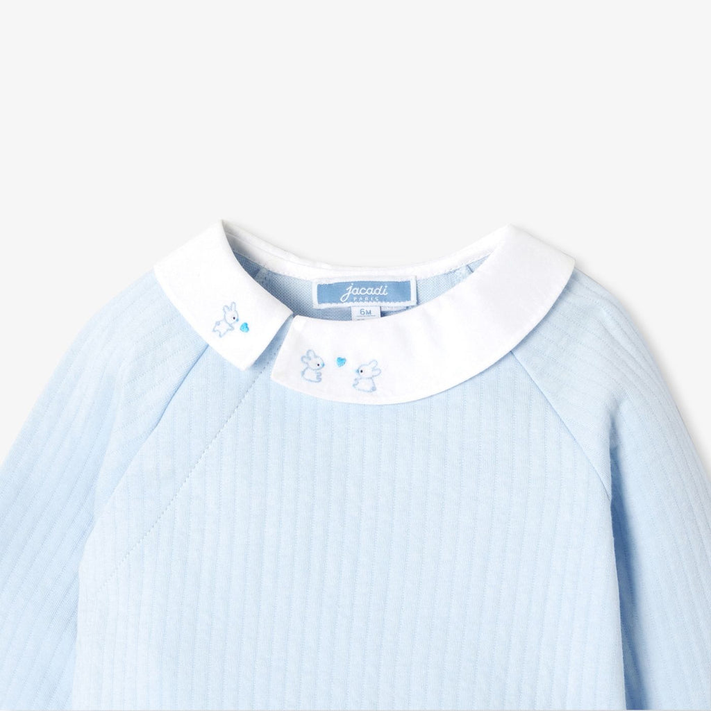 Baby boy double jersey comfort outfit set - Light Blue