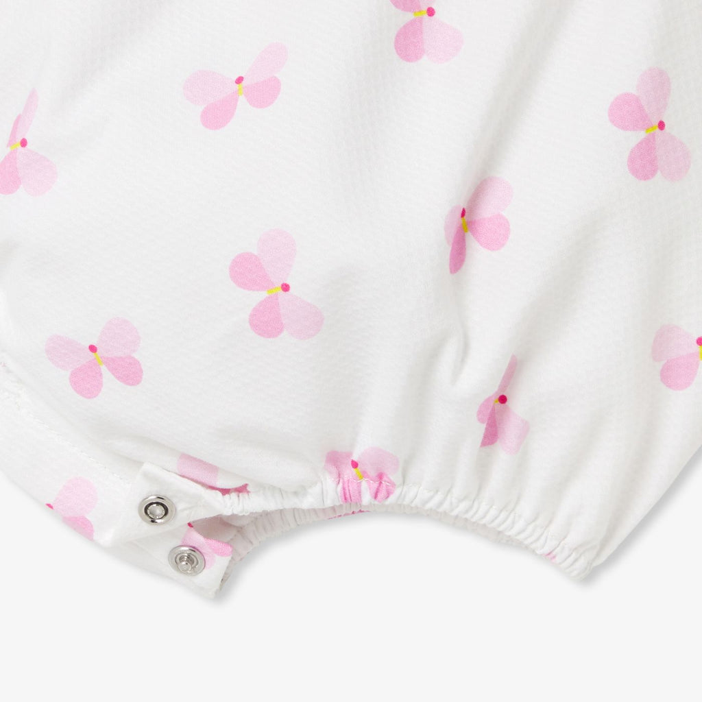 Romper in Cotton Piqué Baby Girl - White/Multicolour