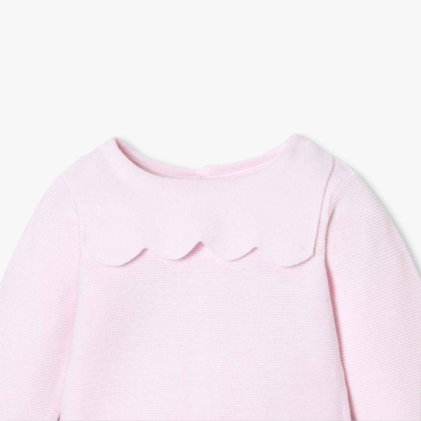 Outfit Set in Top in Garter Stitch Baby Girl - Rosa Pallido Jacadi