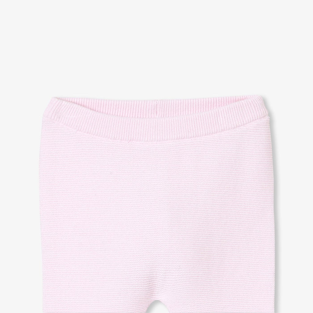 Outfit Set in Top in Garter Stitch Baby Girl - Rosa Pallido Jacadi