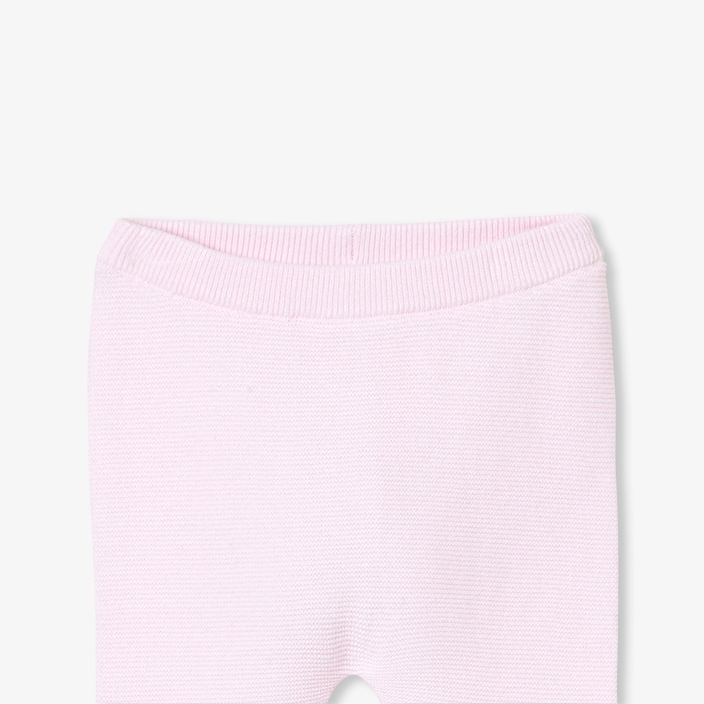 Outfit Set in Top in Garter Stitch Baby Girl - Rosa Pallido Jacadi