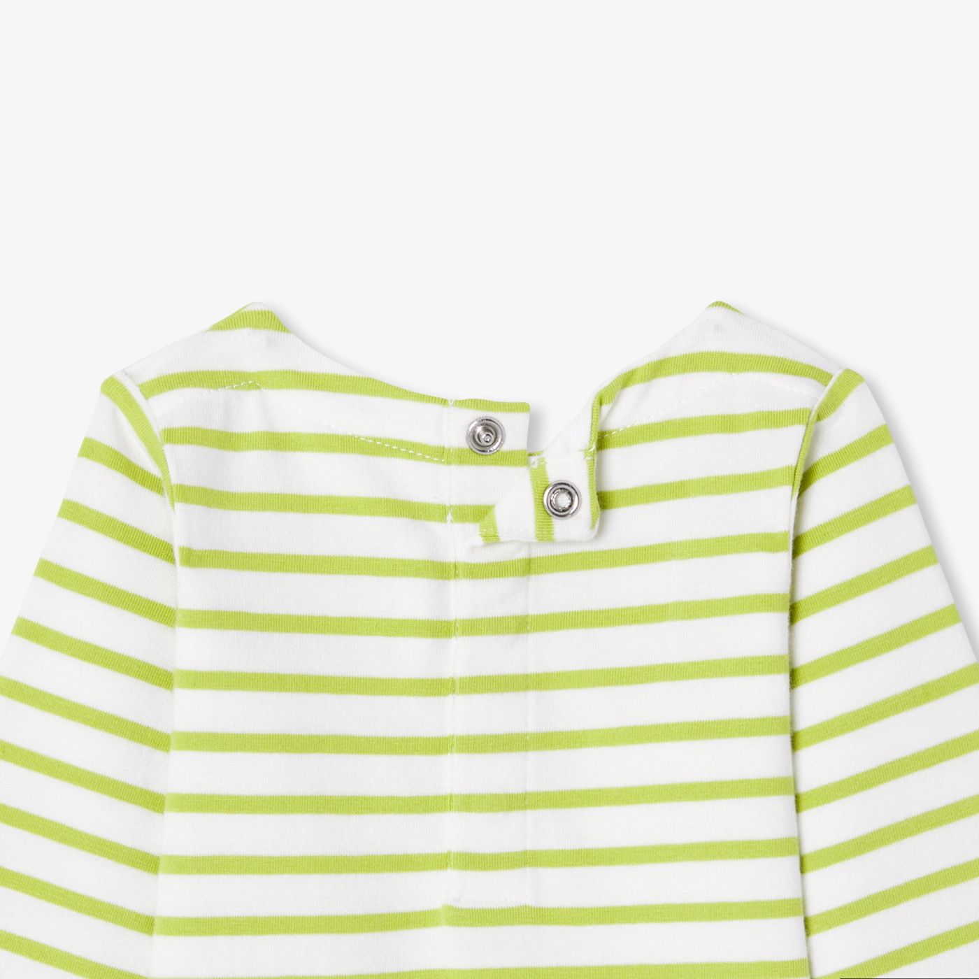 Baby striped cotton bodysuit