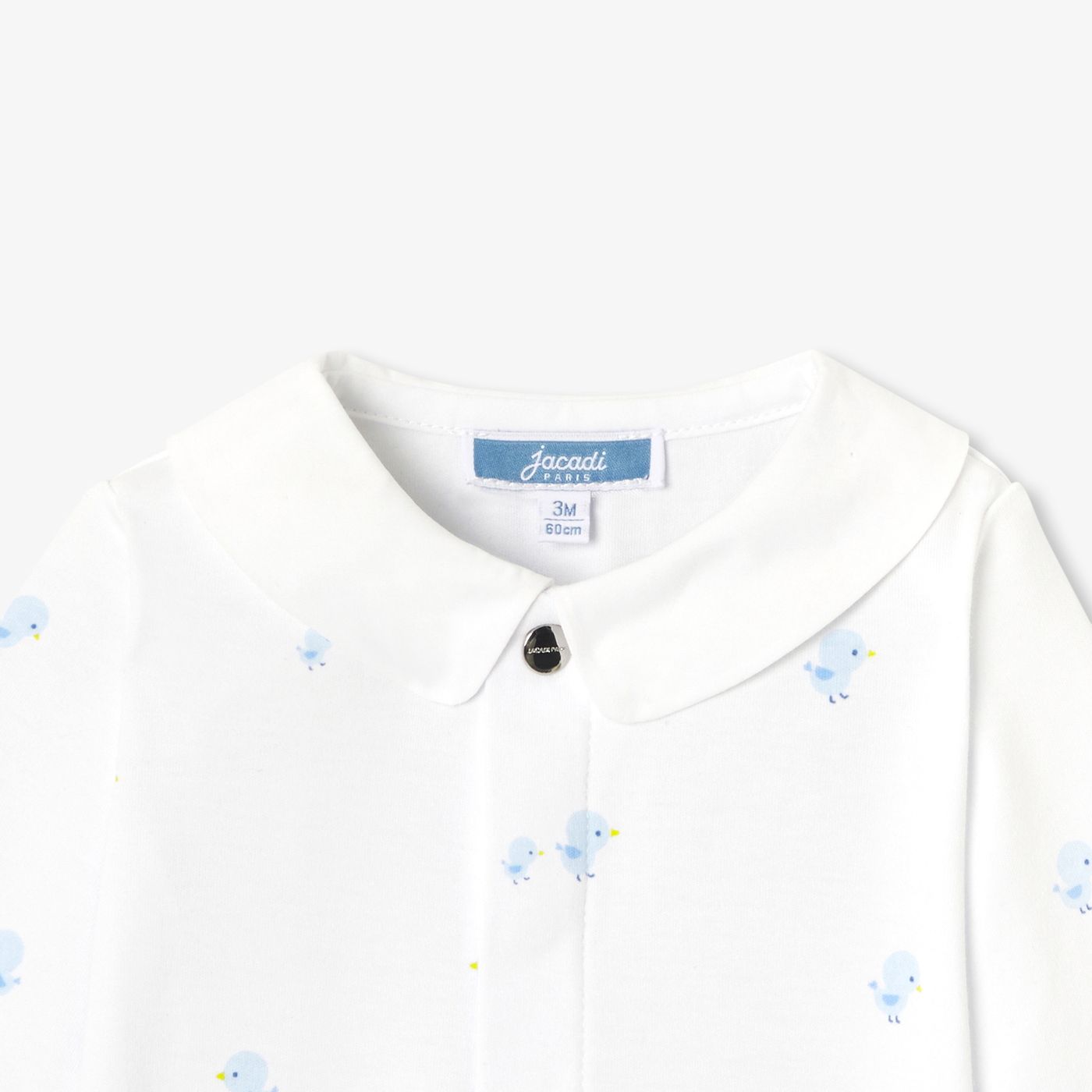 Pyjamas in Cotton Interlock Baby Boy - White/Multicolour