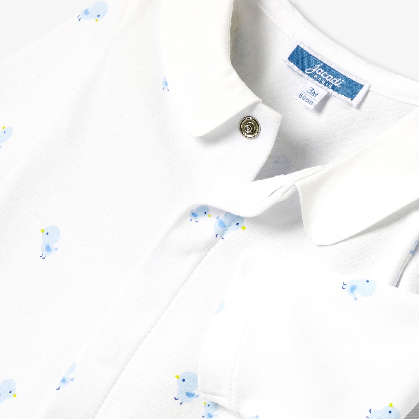 Pyjamas in Cotton Interlock Baby Boy - White/Multicolour