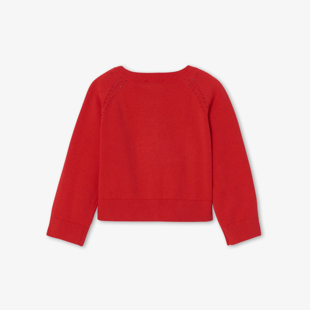 Baby girl cotton cardigan - Jacadi Red