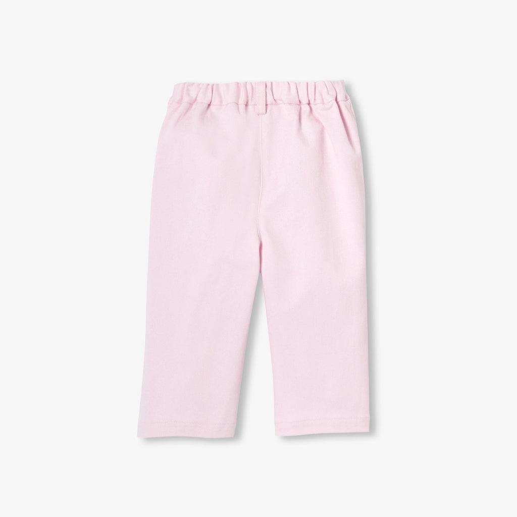 Baby girl cotton twill trousers - Pale Pink Jacadi