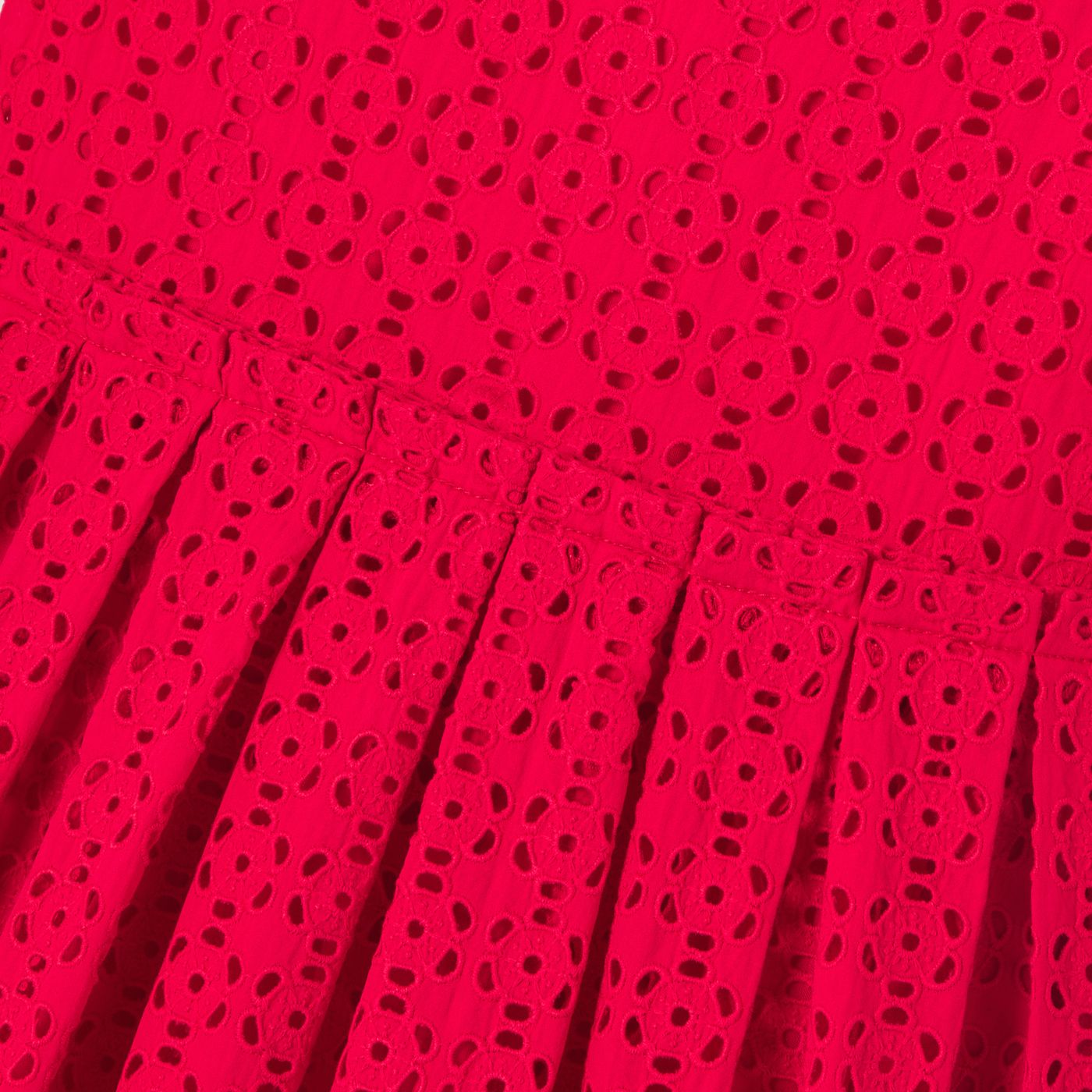 Dress With Broderie Anglaise Girl - Rosso Jacadi