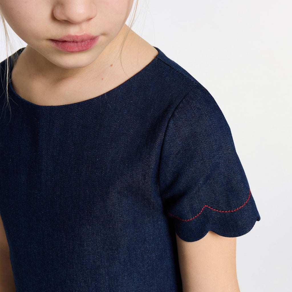 Dress in Raw Denim Girl - Dark Denim