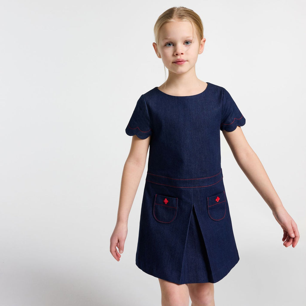 Dress in Raw Denim Girl - Dark Denim