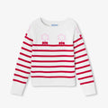 Girls' jersey knit sailor sweater