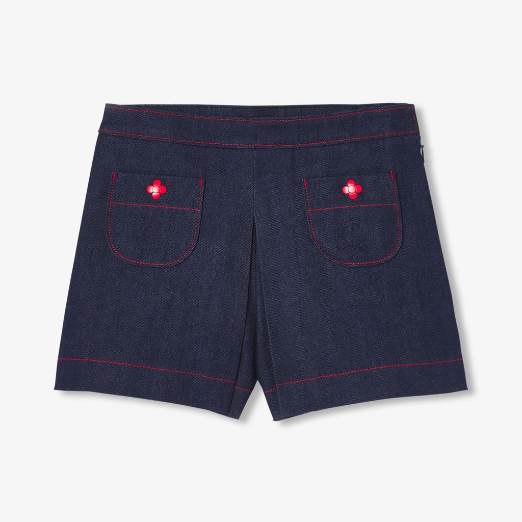 Girls' denim skirt shorts