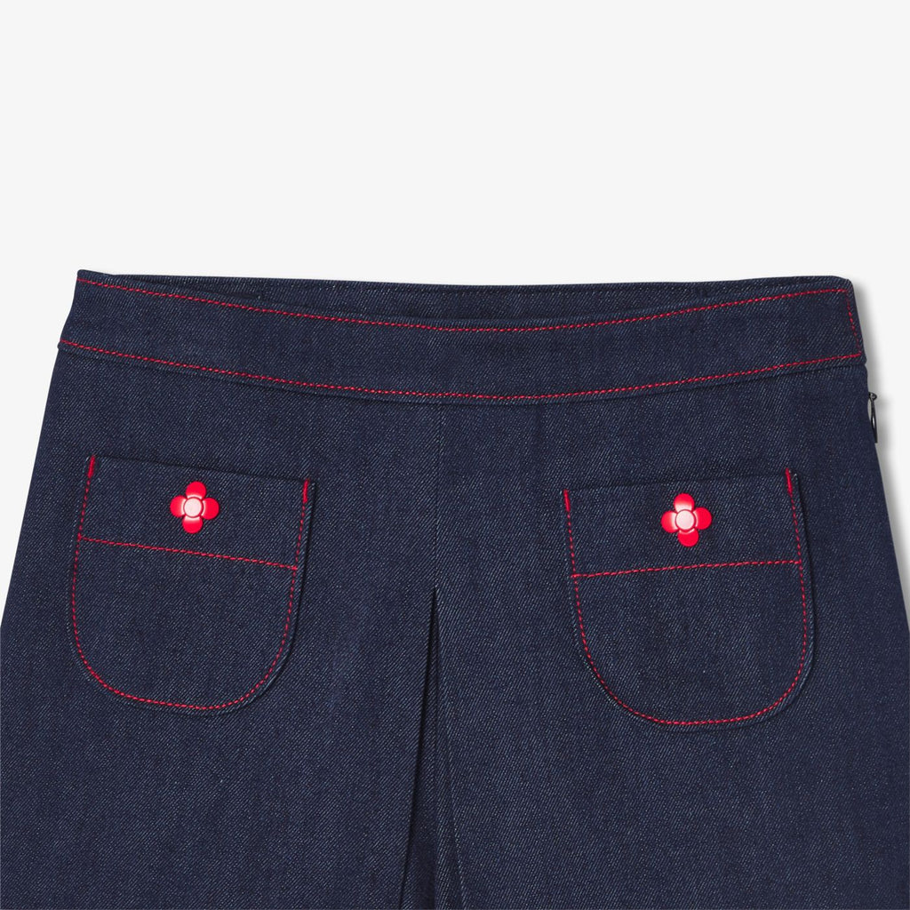 Girls' denim skirt shorts