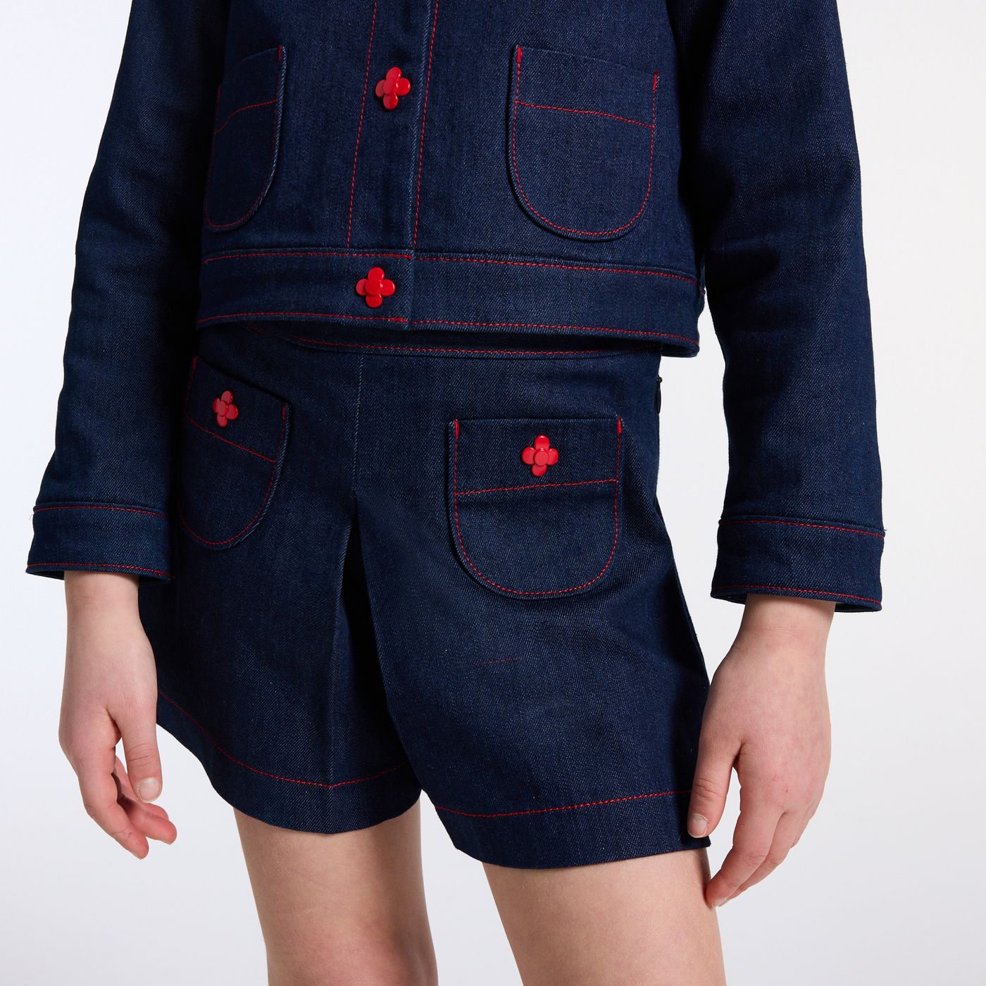 Girls' denim skirt shorts