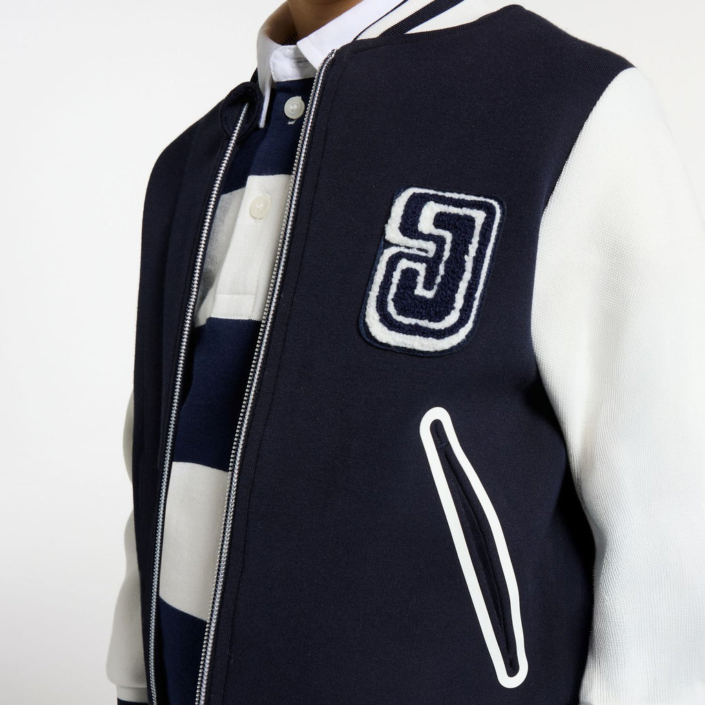 Jacket Teddy Boy - Navy Blue/Ecru