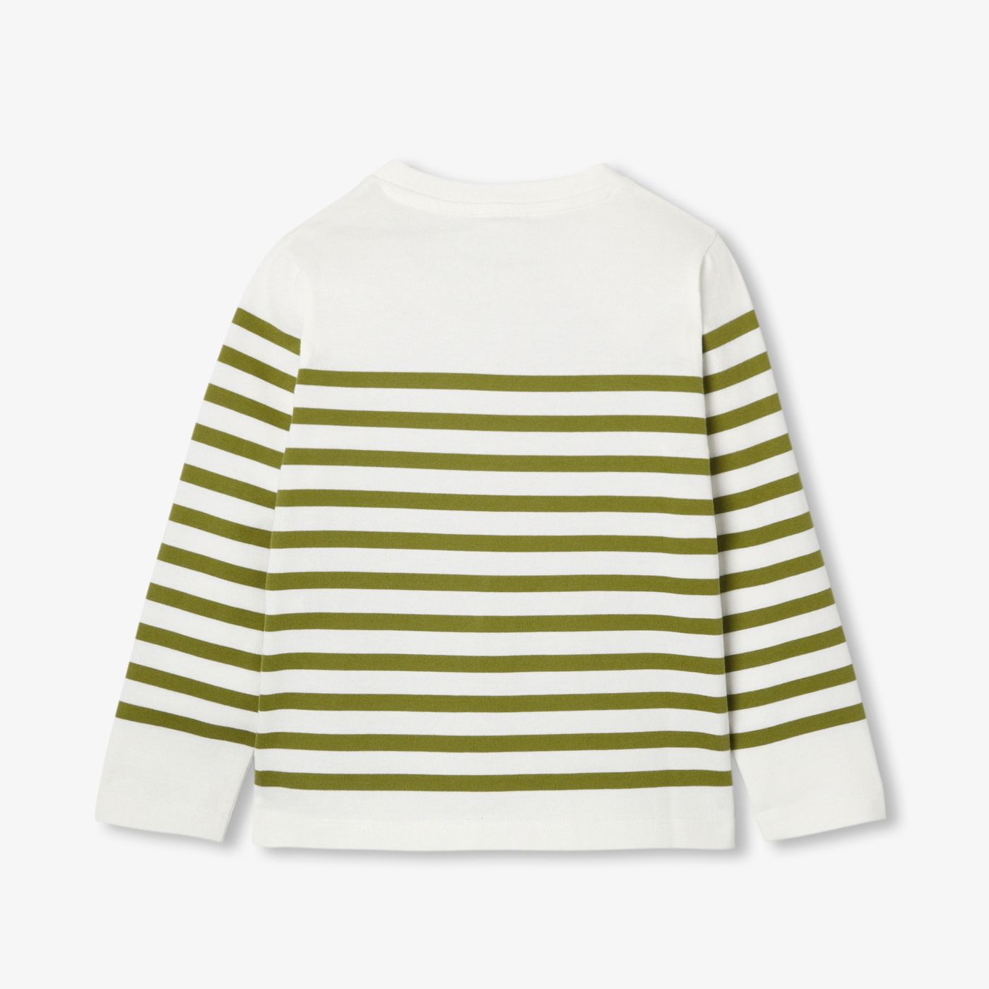 Boy cotton jersey sailor-style T-shirt - White/Green
