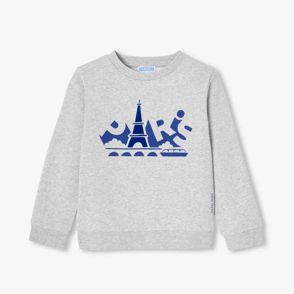 Boy sweatshirt jumper - Light Grey Melange Jacadi