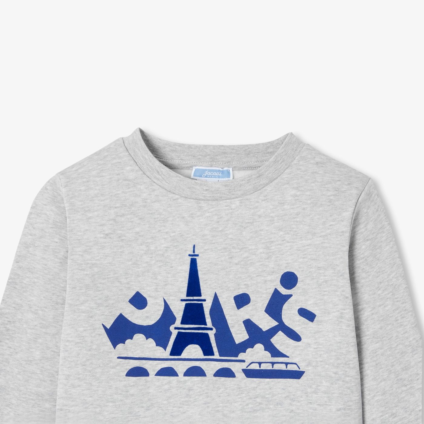 Boy sweatshirt jumper - Light Grey Melange Jacadi