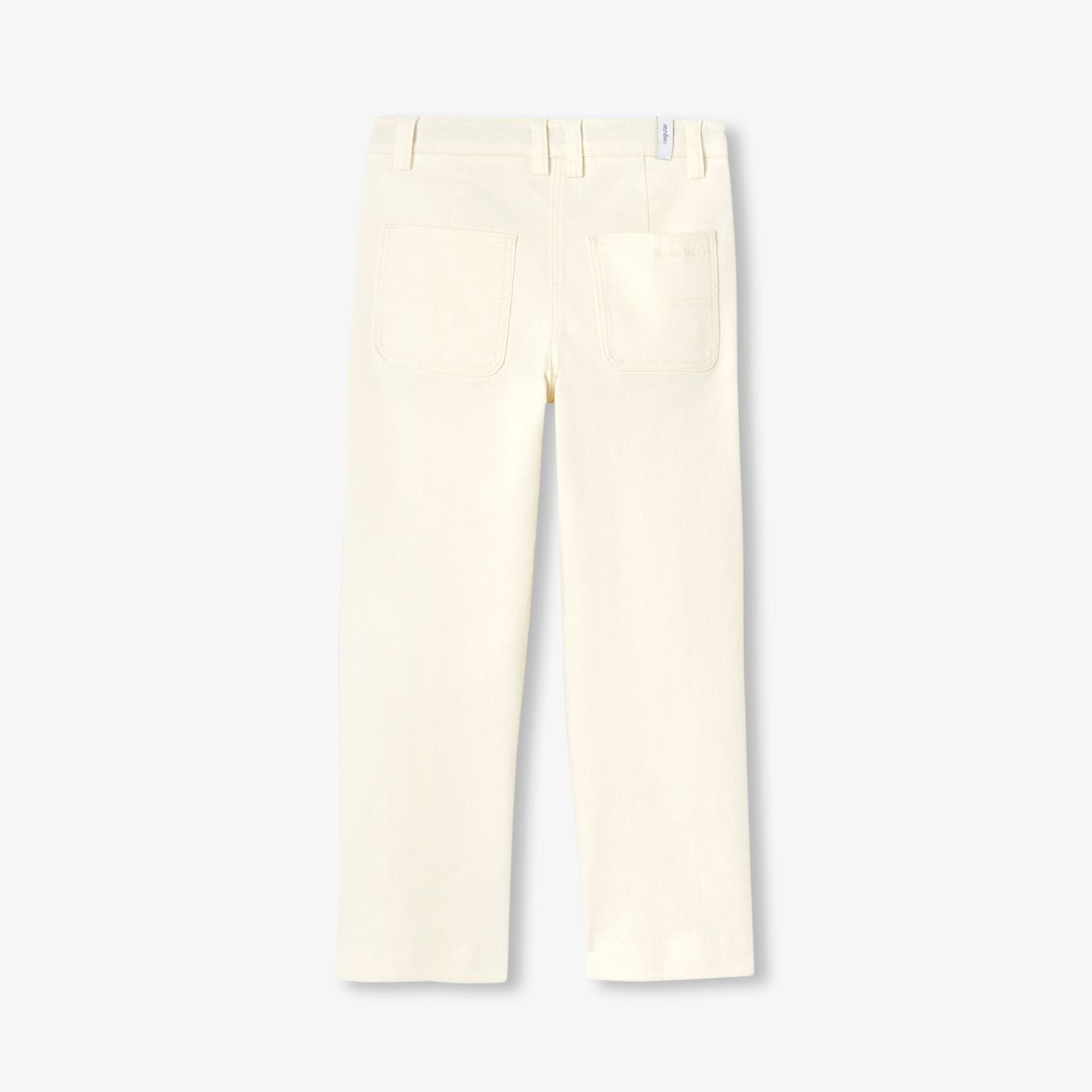 Boy straight twill trousers - Ecru