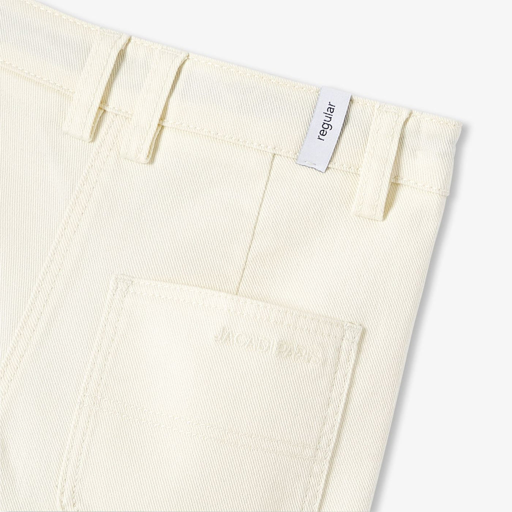 Boy straight twill trousers - Ecru