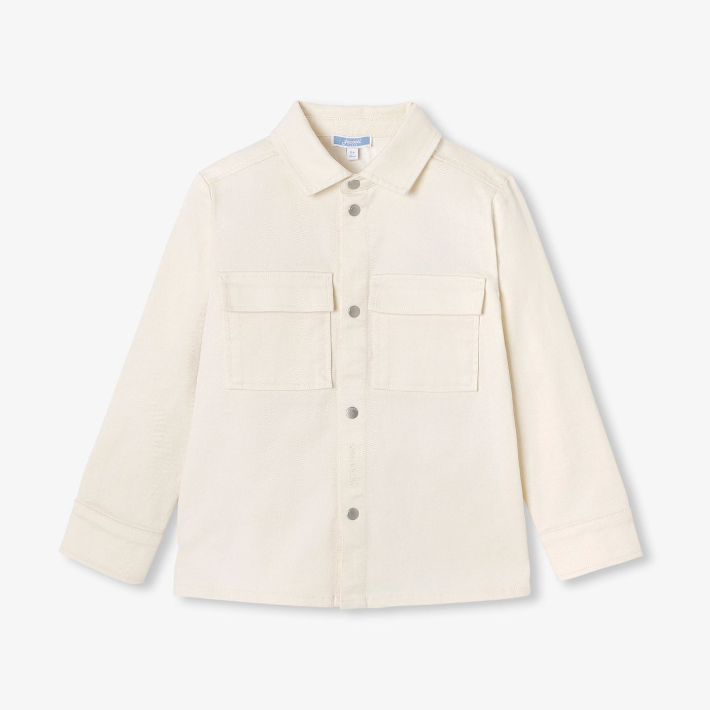 Shirt Overshirt in Sargia Di Cotton Boy - Ecru