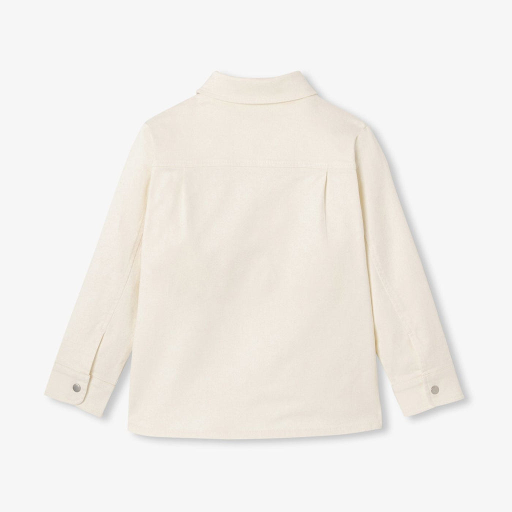 Shirt Overshirt in Sargia Di Cotton Boy - Ecru