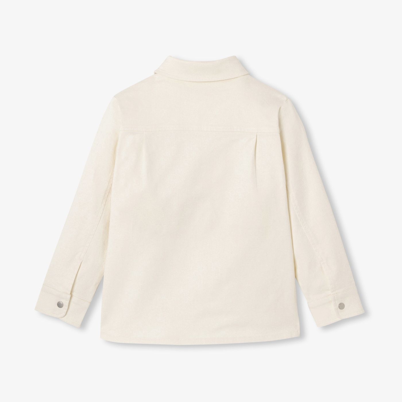 Shirt Overshirt in Sargia Di Cotton Boy - Ecru