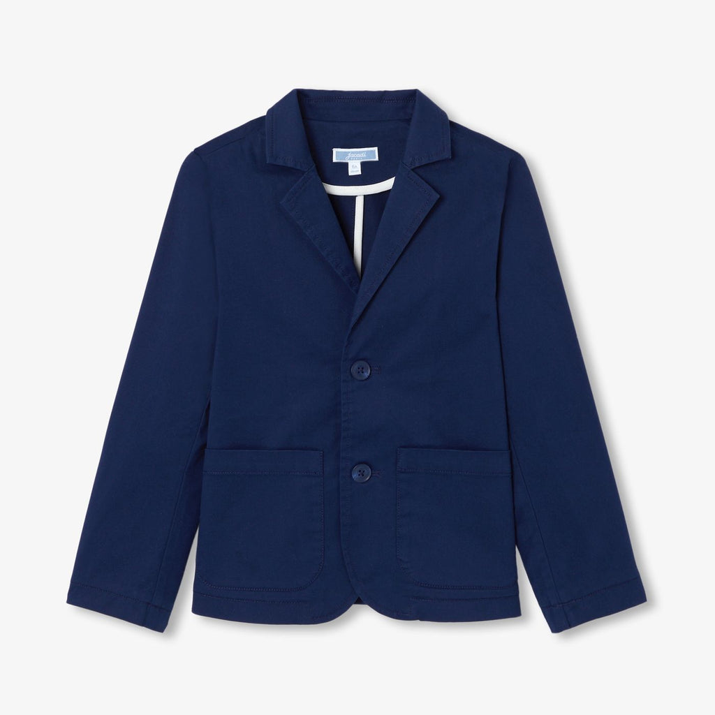 Jacket in Twill Leggero Boy - Blu Cobalto