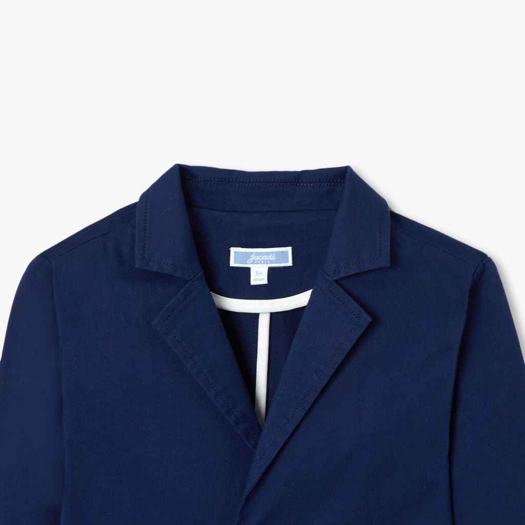 Jacket in Twill Leggero Boy - Blu Cobalto