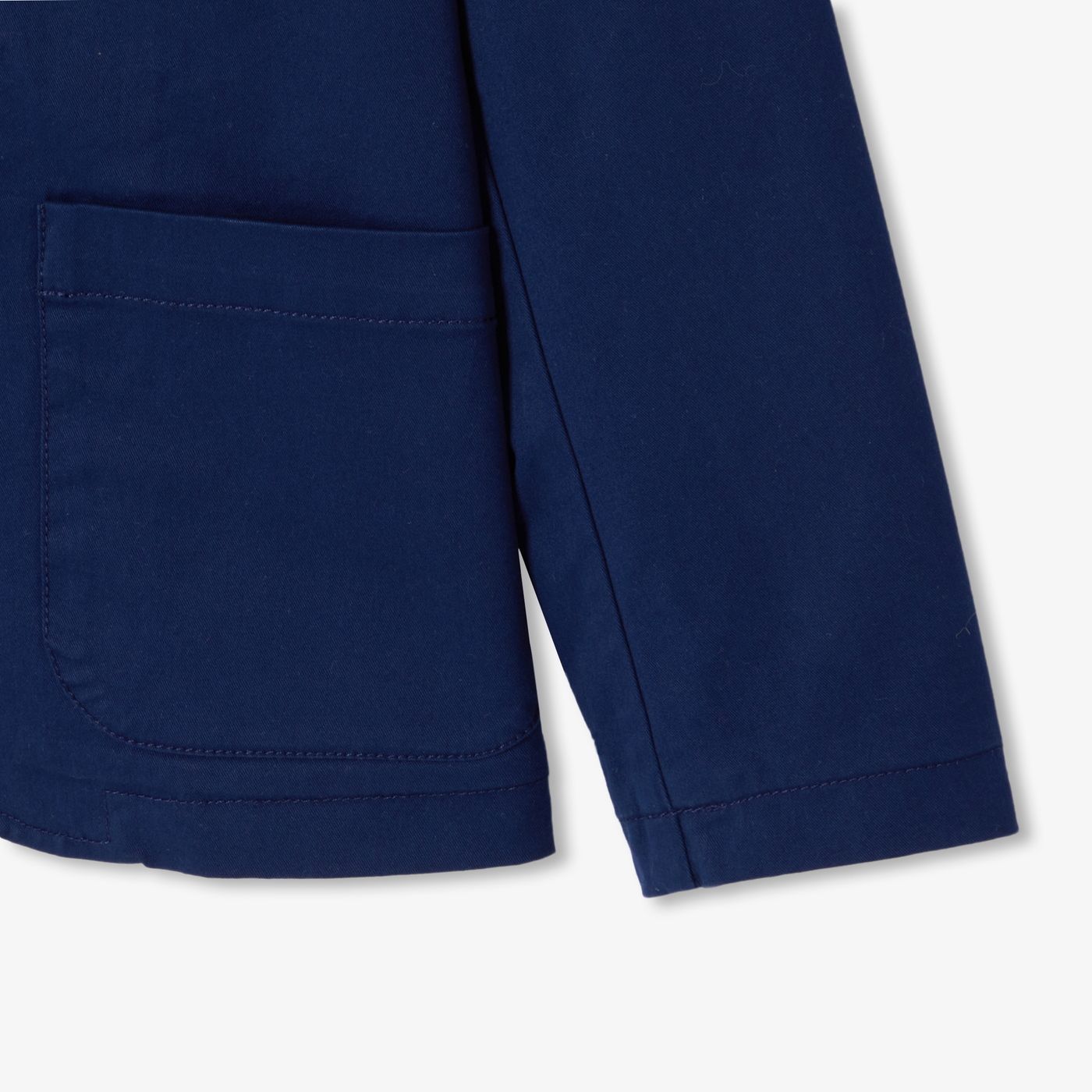 Jacket in Twill Leggero Boy - Blu Cobalto