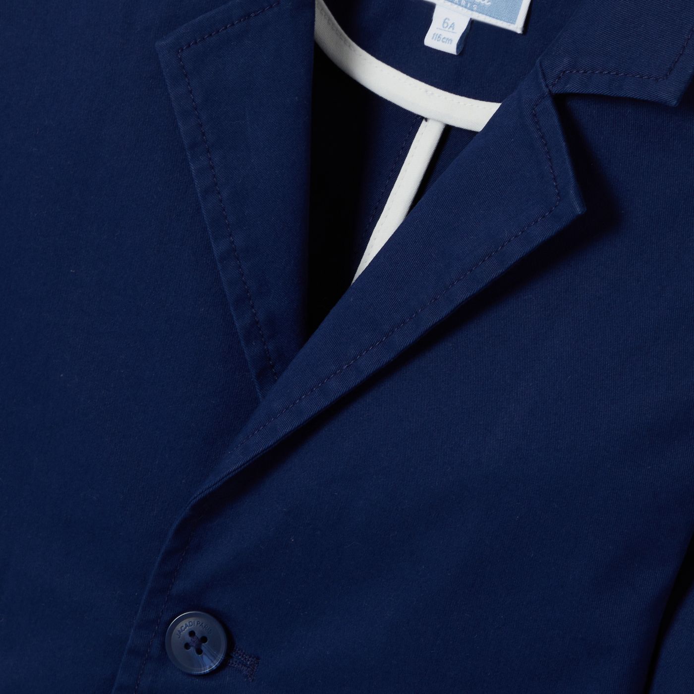 Jacket in Twill Leggero Boy - Blu Cobalto