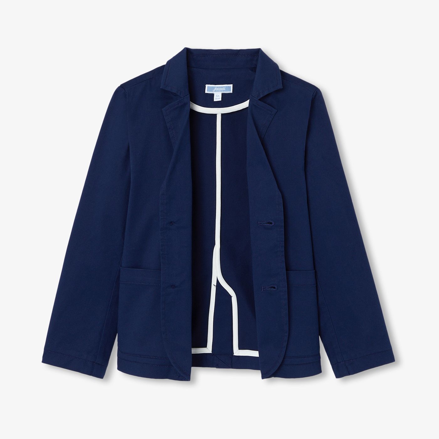 Jacket in Twill Leggero Boy - Blu Cobalto