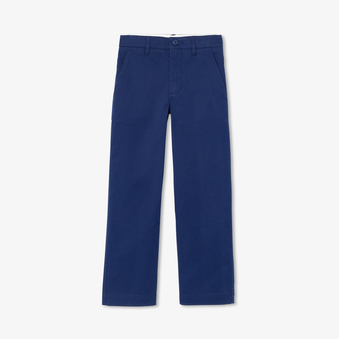 Boy straight trousers in lightweight twill - Cobalt Blue