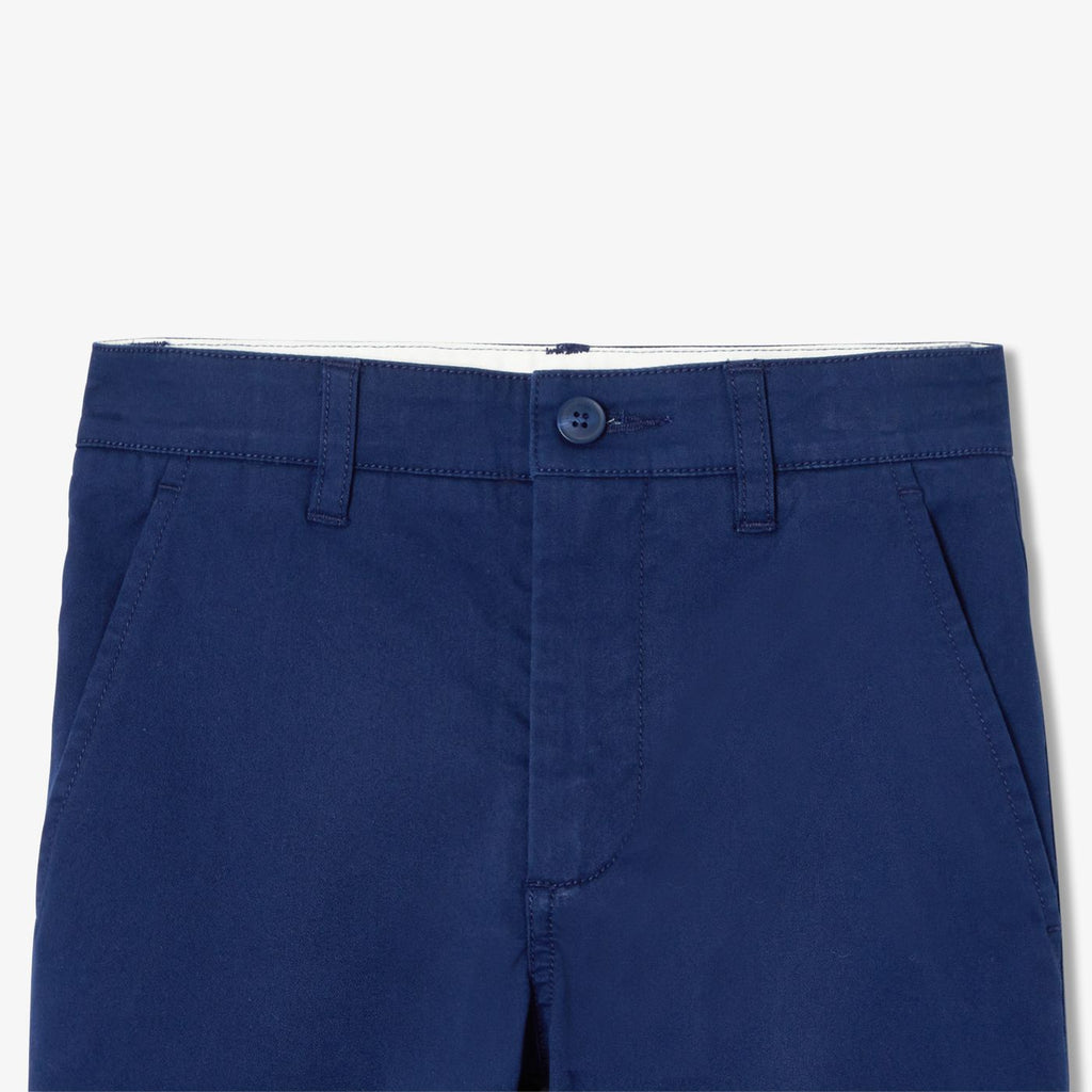 Boy straight trousers in lightweight twill - Cobalt Blue