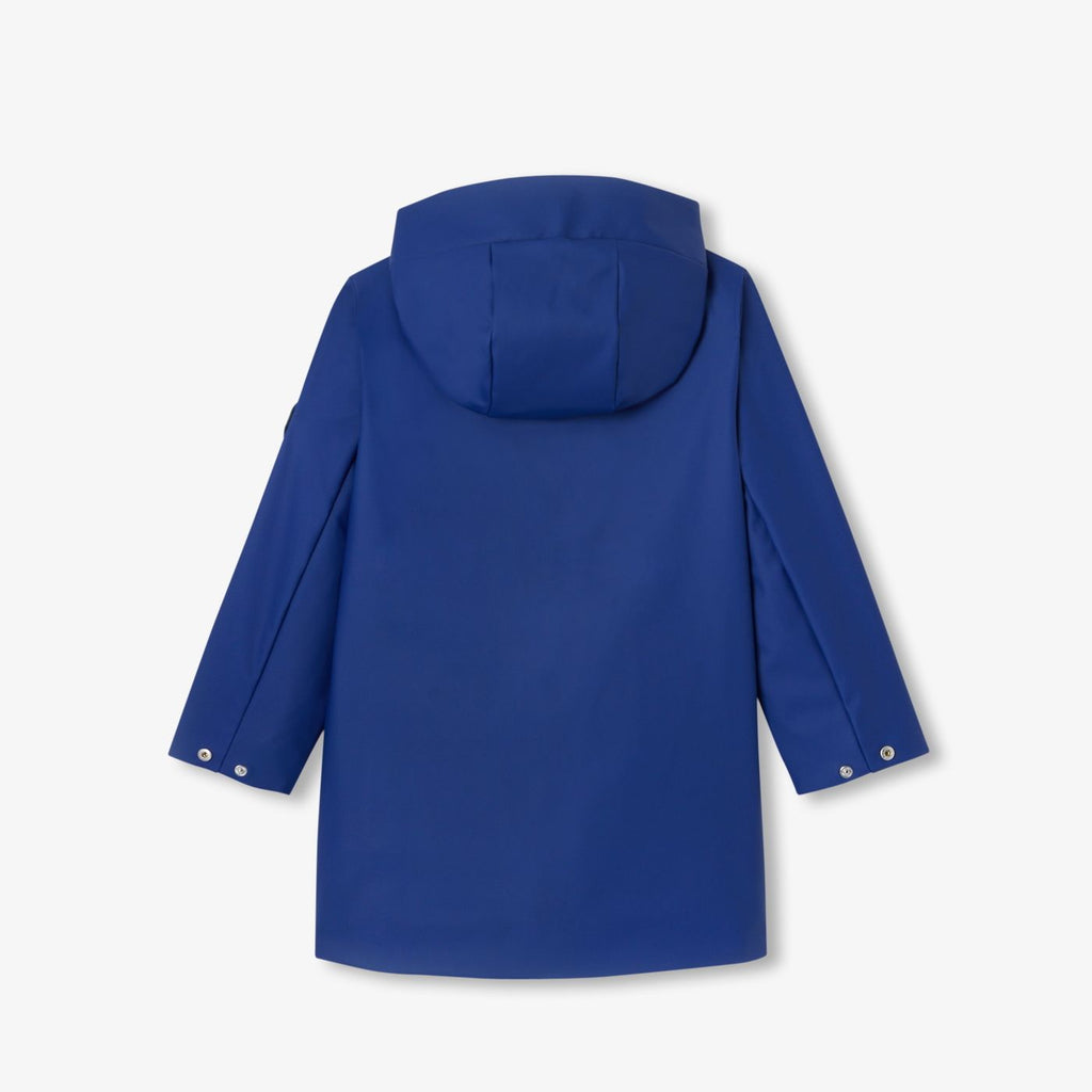 Parka Idrorepellente Effetto Cerato Boy - Blu Cobalto
