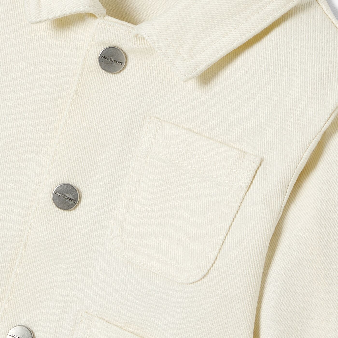 Jacket Worker in Cotton Baby Boy - Ecru