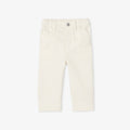 Baby boy twill trousers - Ecru