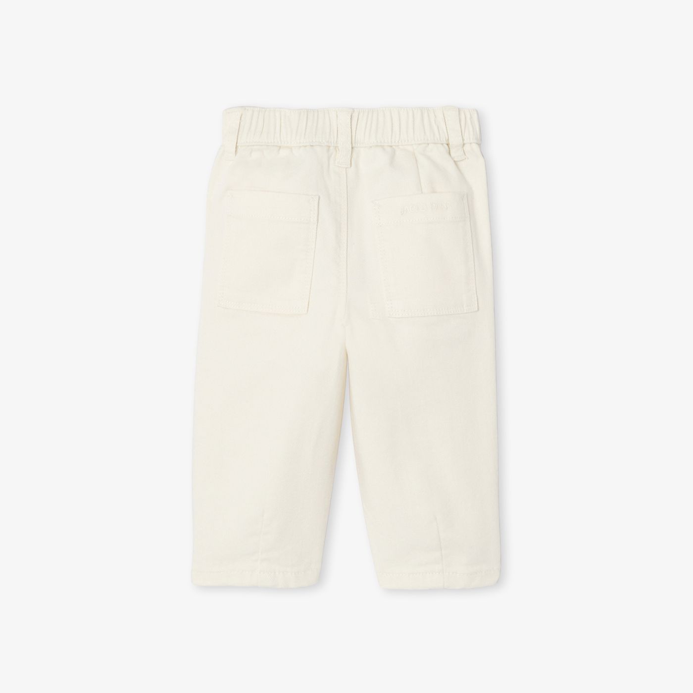 Baby boy twill trousers - Ecru