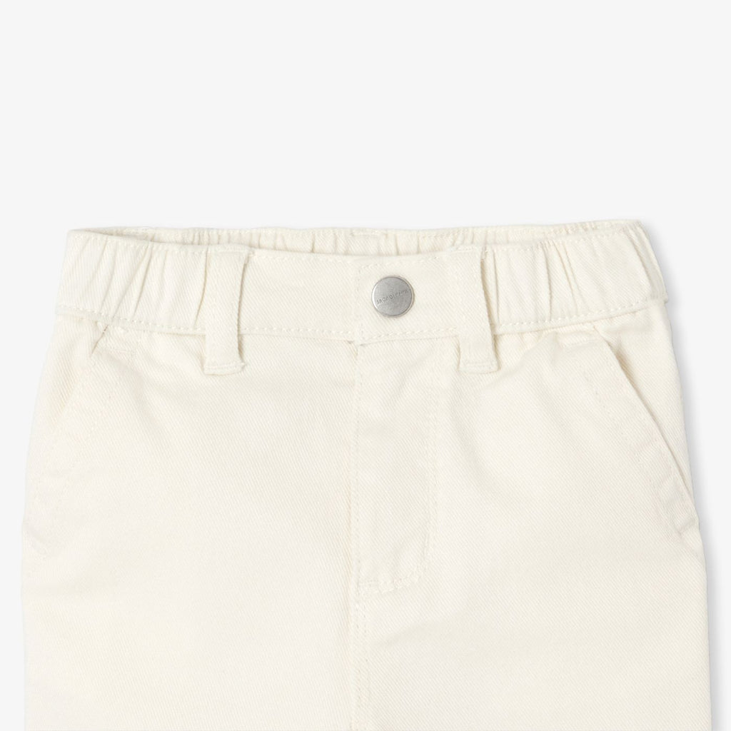 Baby boy twill trousers - Ecru