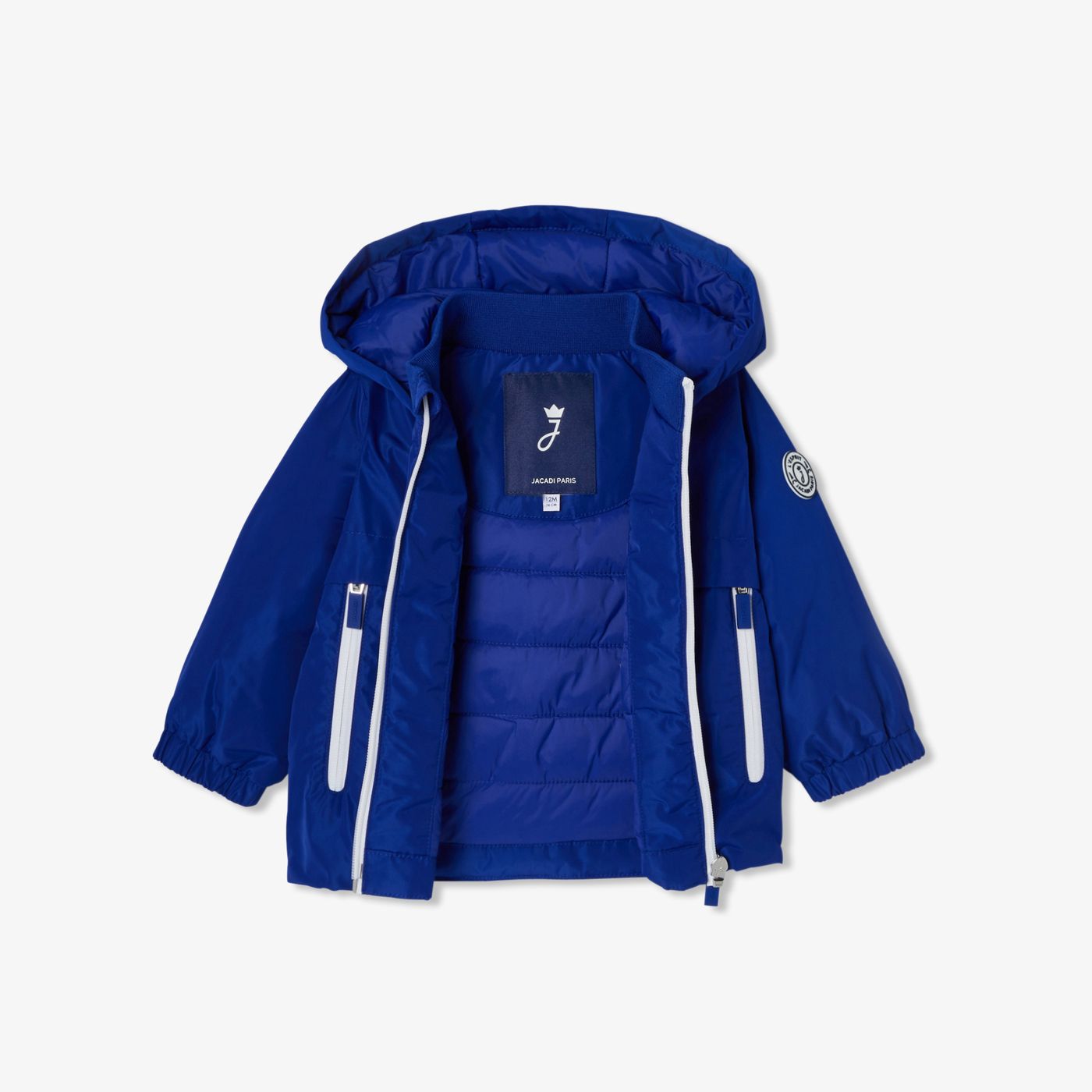 Jacket With Cappuccio Baby Boy - Blu Di Prussia