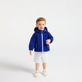 Baby boy hooded jacket - Prussian Blue