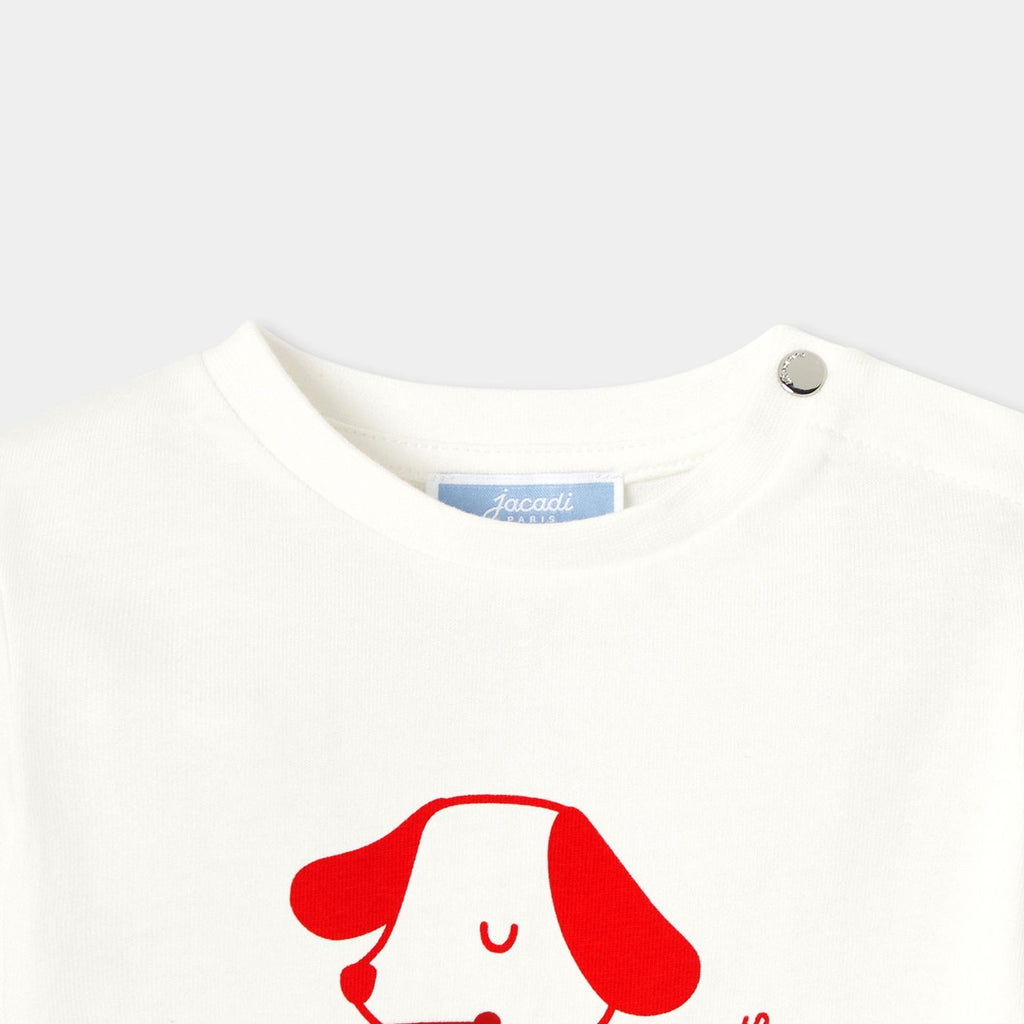 Baby boy cotton T-shirt - Jacadi Sweet White