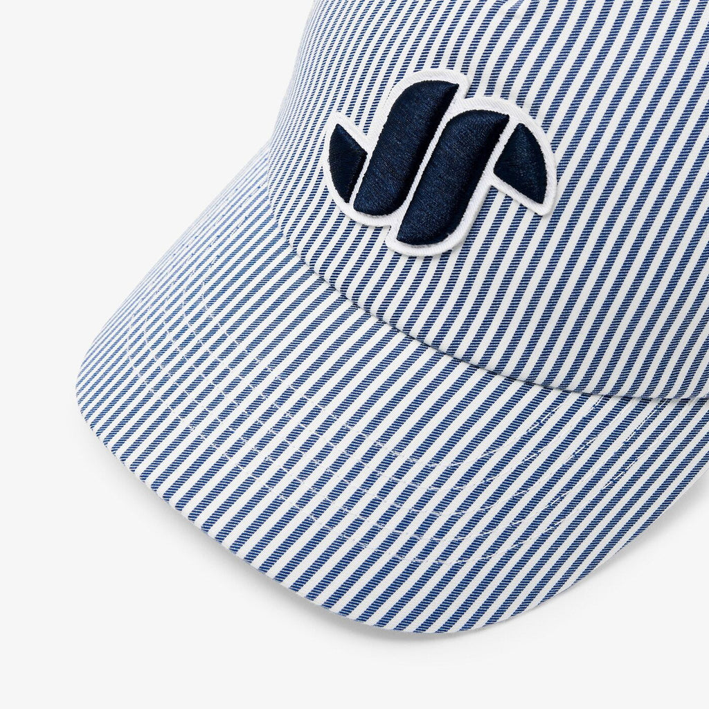 Hat Striped in Cotton Boy - Blue/White