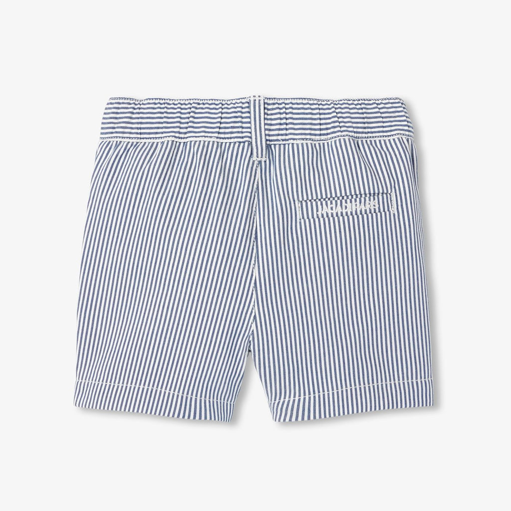 Shorts Striped in Twill Baby Boy - White/Light Blue