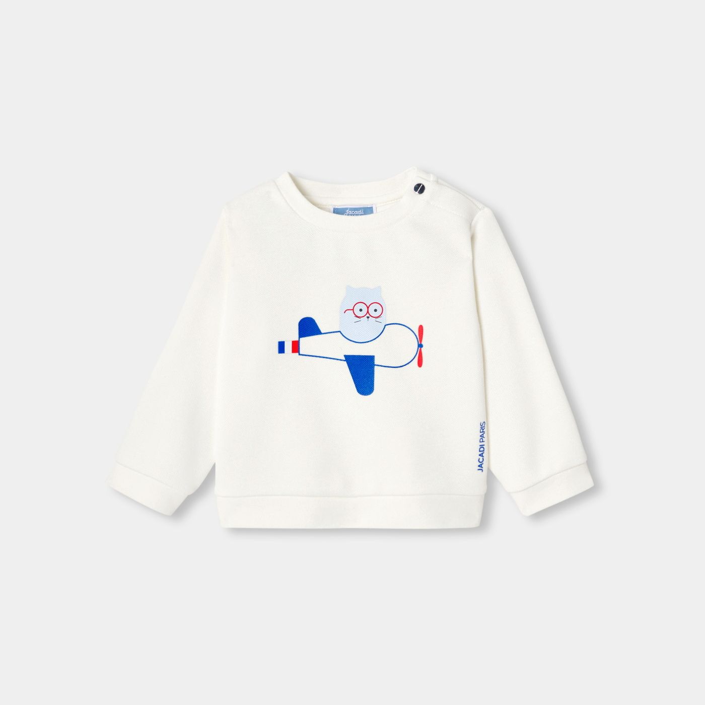 Baby boy sweatshirt top - Jacadi Sweet White