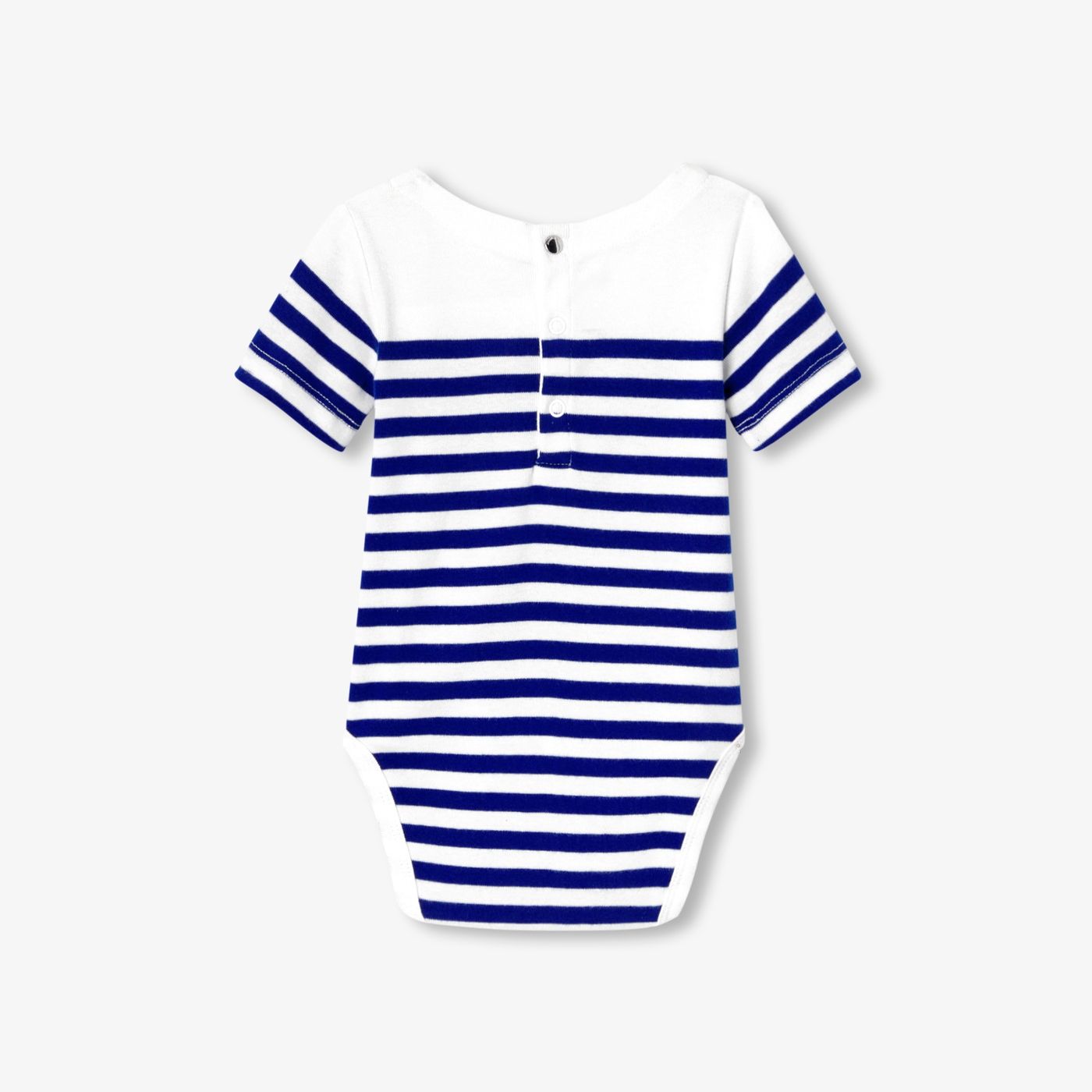 Baby boy sailor-style bodysuit - White/Light Blue